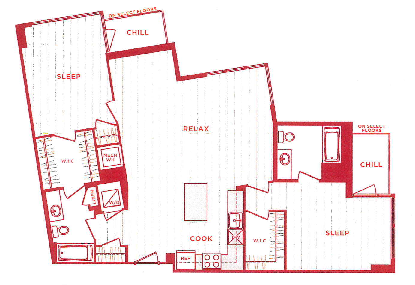 Floor Plan Image of Apartment Apt 10-PH15