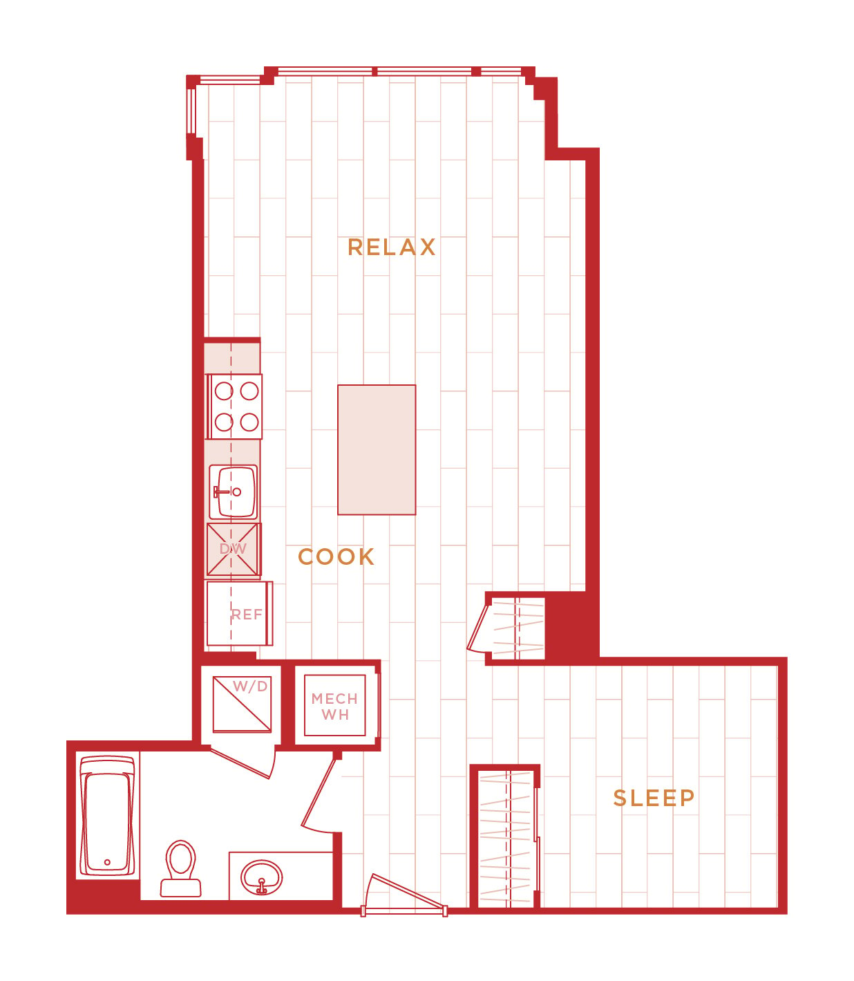 Floor Plan Image of Apartment Apt 10-0414