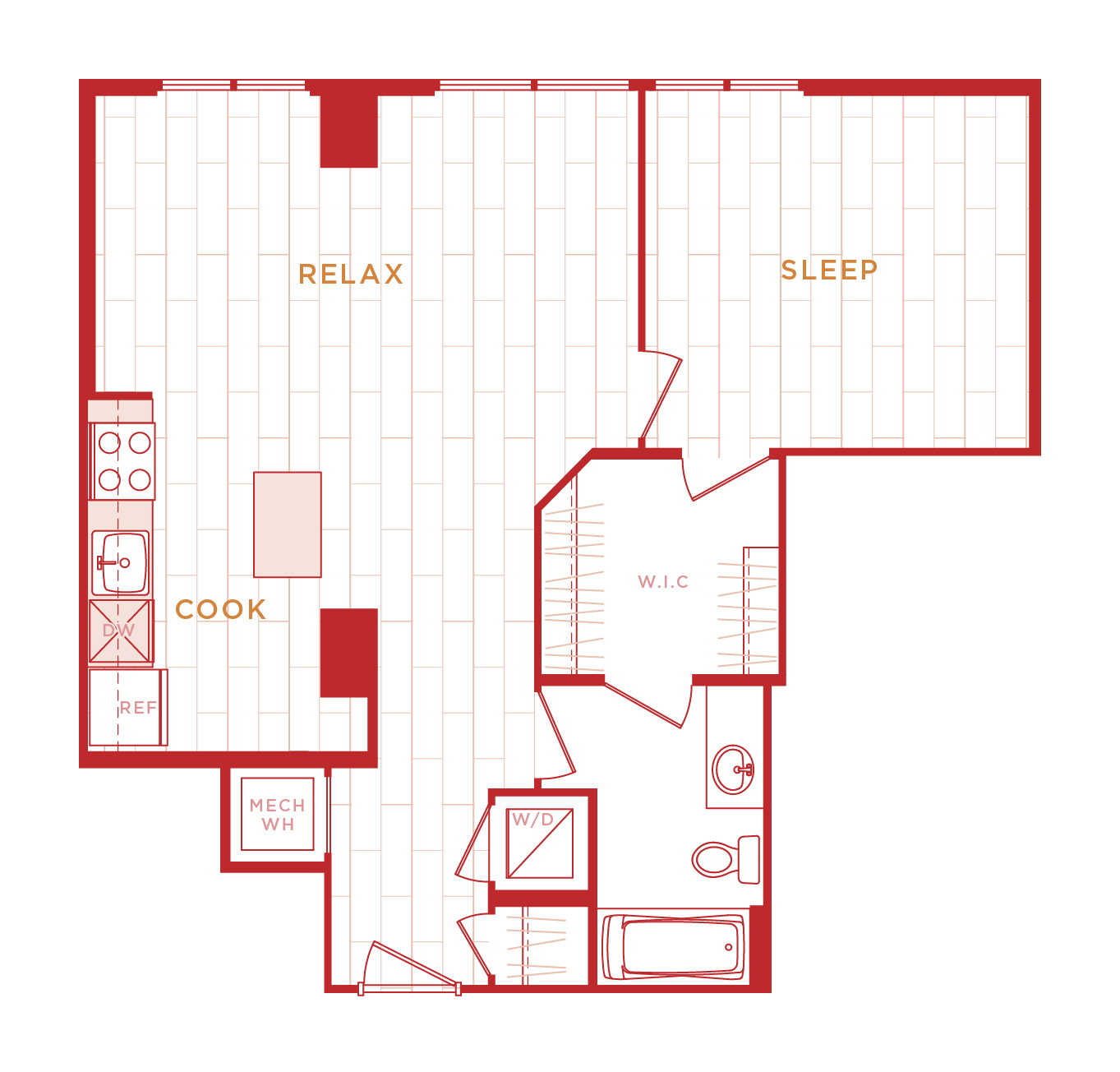 Floor Plan Image of Apartment Apt 10-0910