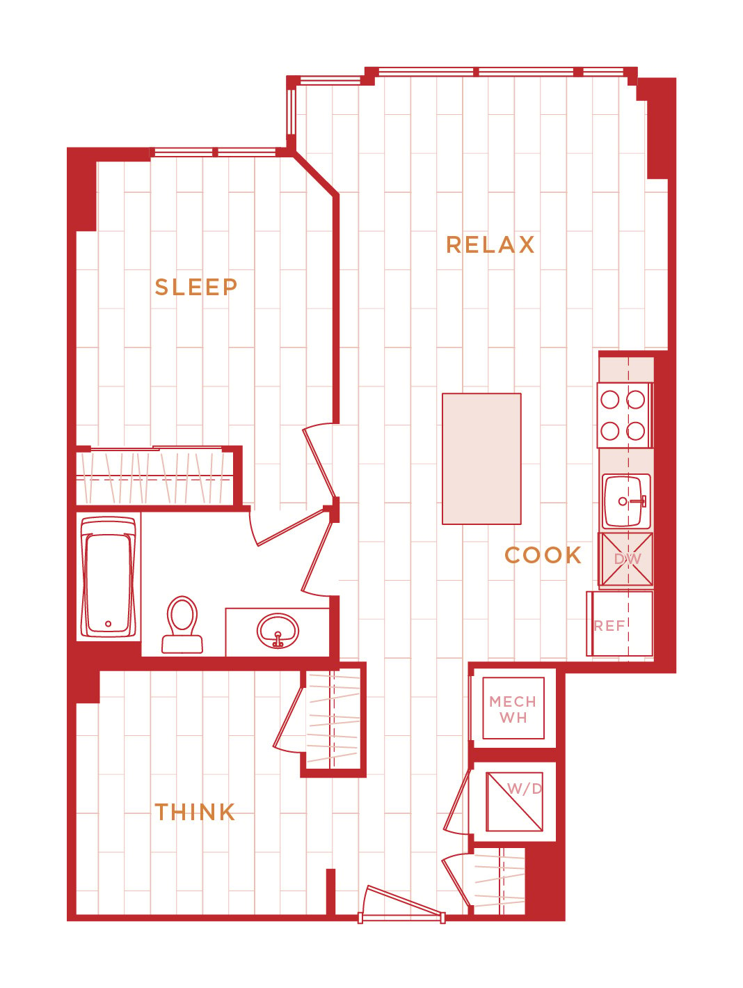 Floor Plan Image of Apartment Apt 10-0920