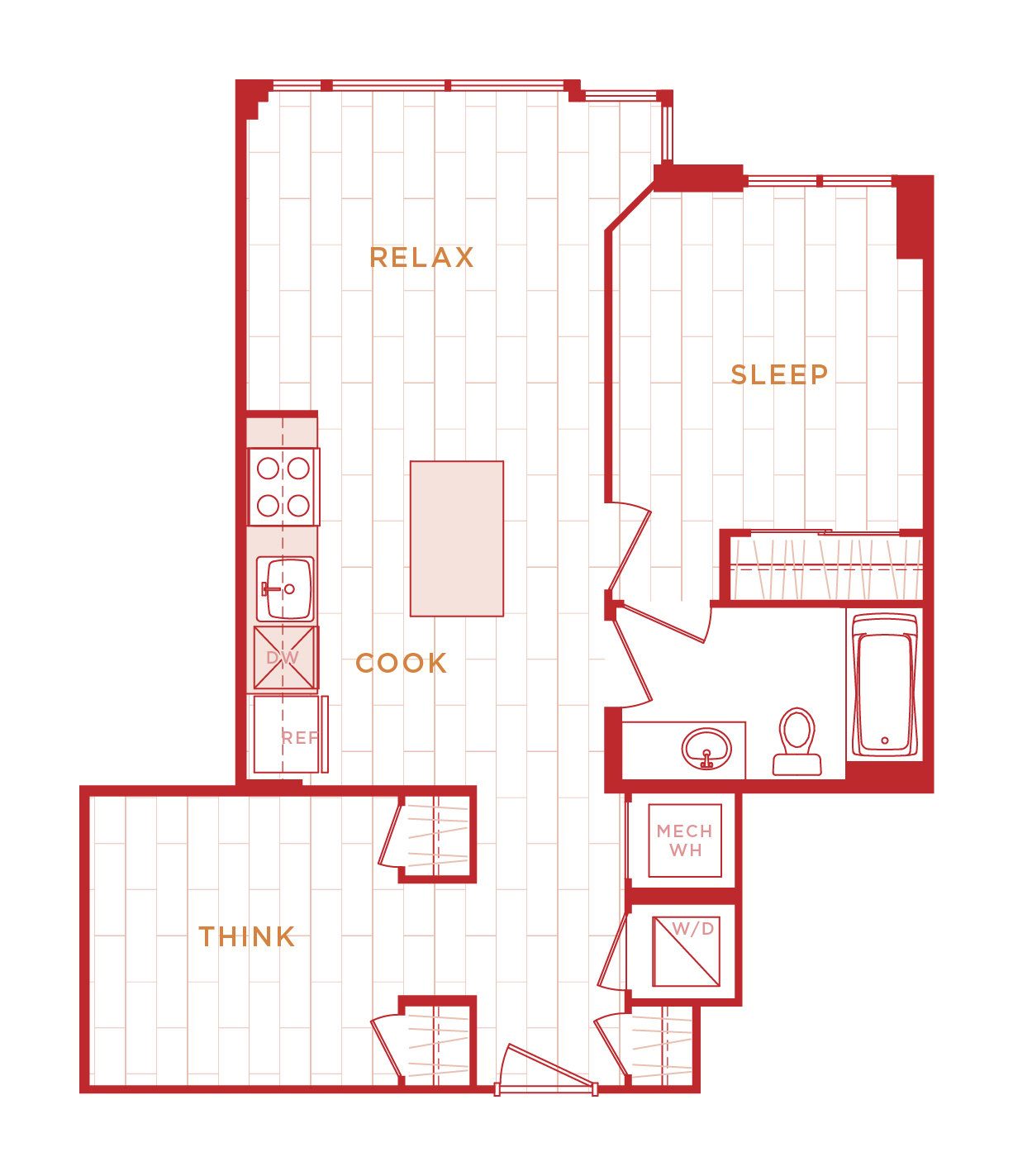 Floor Plan Image of Apartment Apt 10-1512