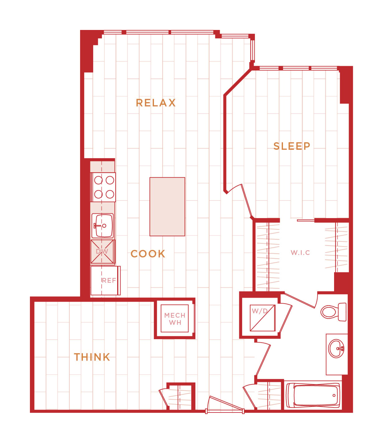 Floor Plan Image of Apartment Apt 10-1514