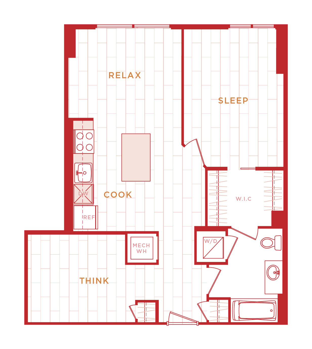 Floor Plan Image of Apartment Apt 10-0300