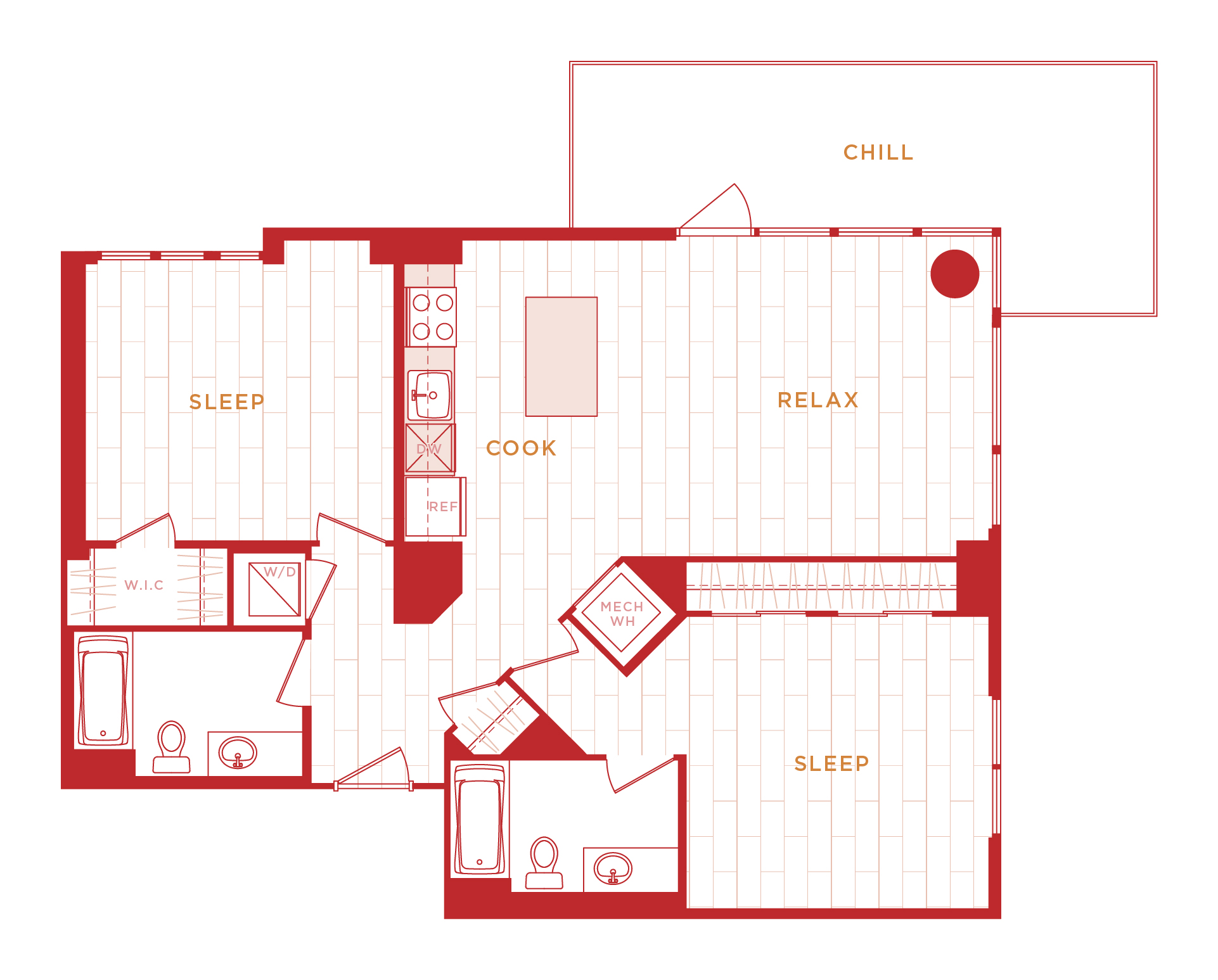 Floor Plan Image of Apartment Apt 10-0310