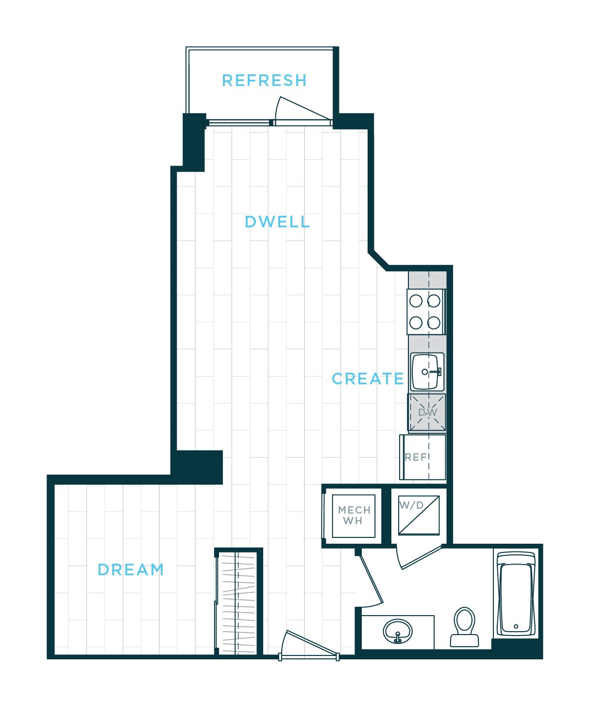 Floor Plan Image of Apartment Apt 30-1014