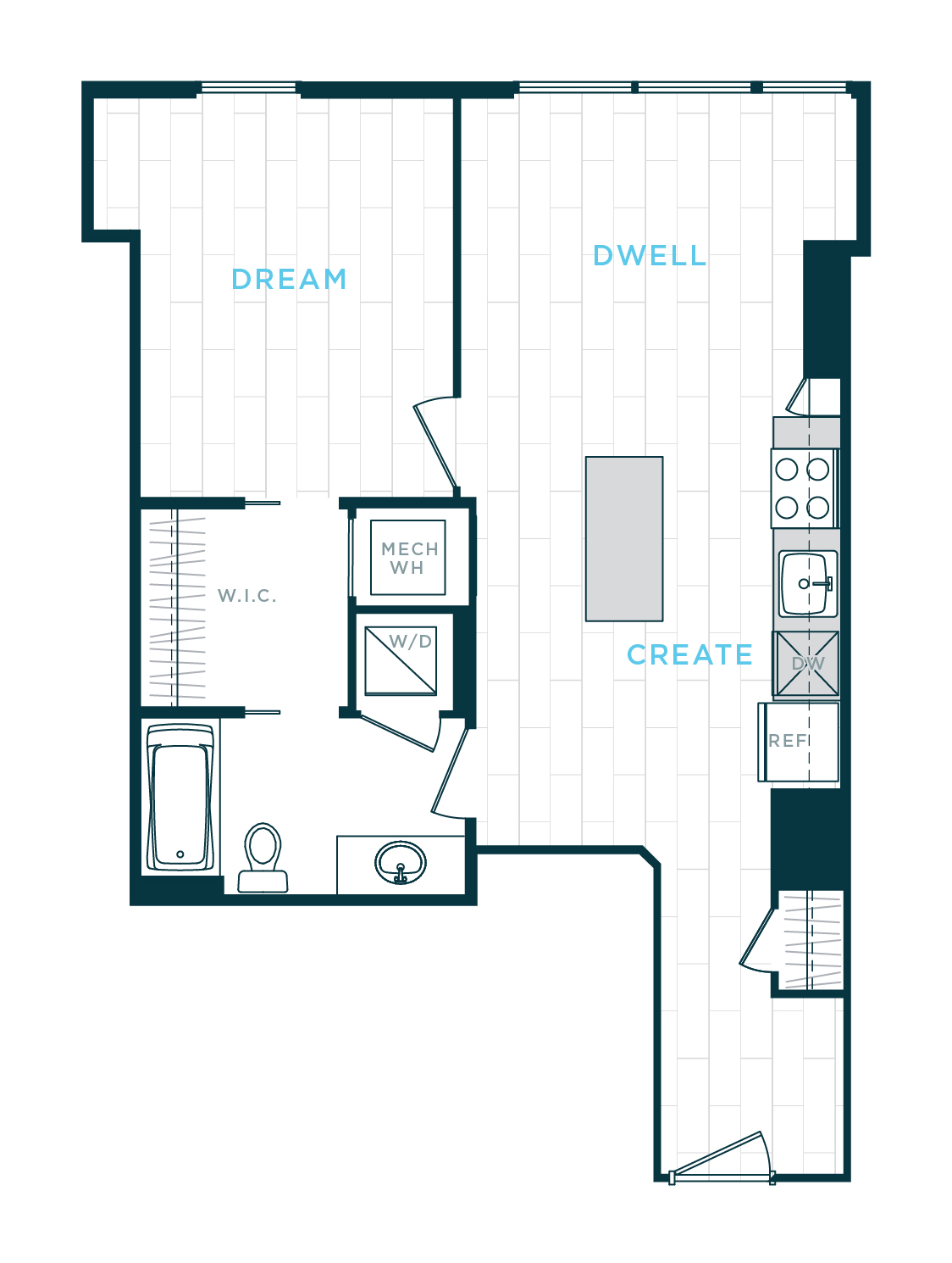 Floor Plan Image of Apartment Apt 30-0209