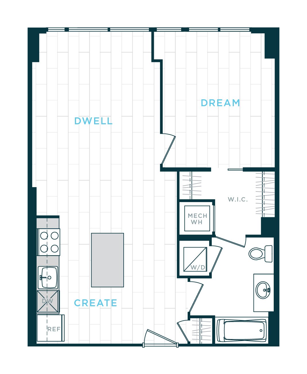 Floor Plan Image of Apartment Apt 30-1102