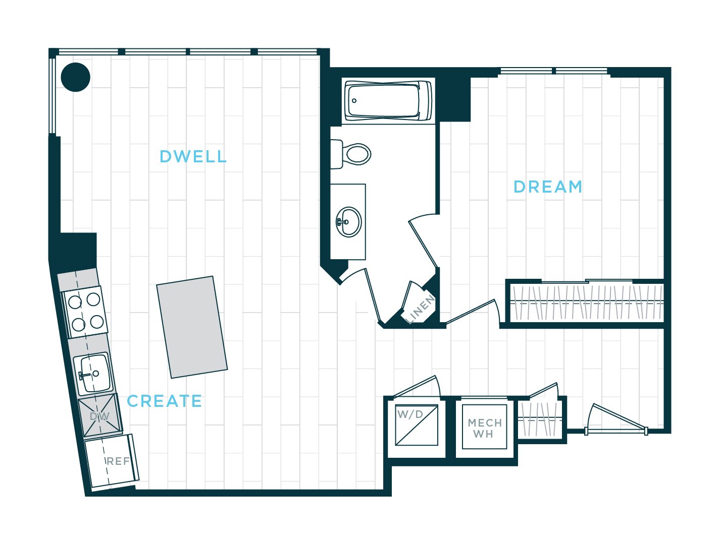 Floor Plan Image of Apartment Apt 30-1114