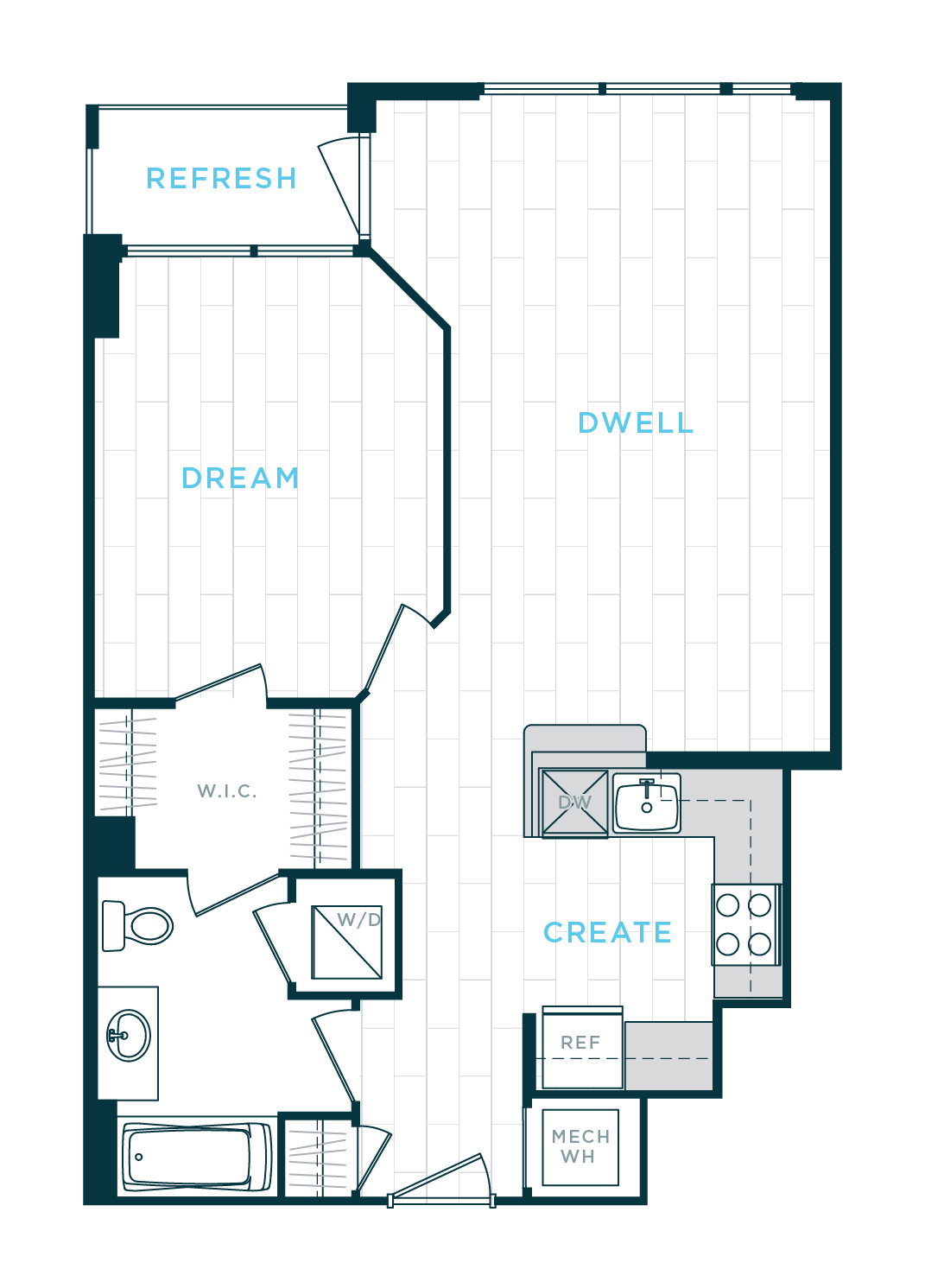 Floor Plan Image of Apartment Apt 30-0712