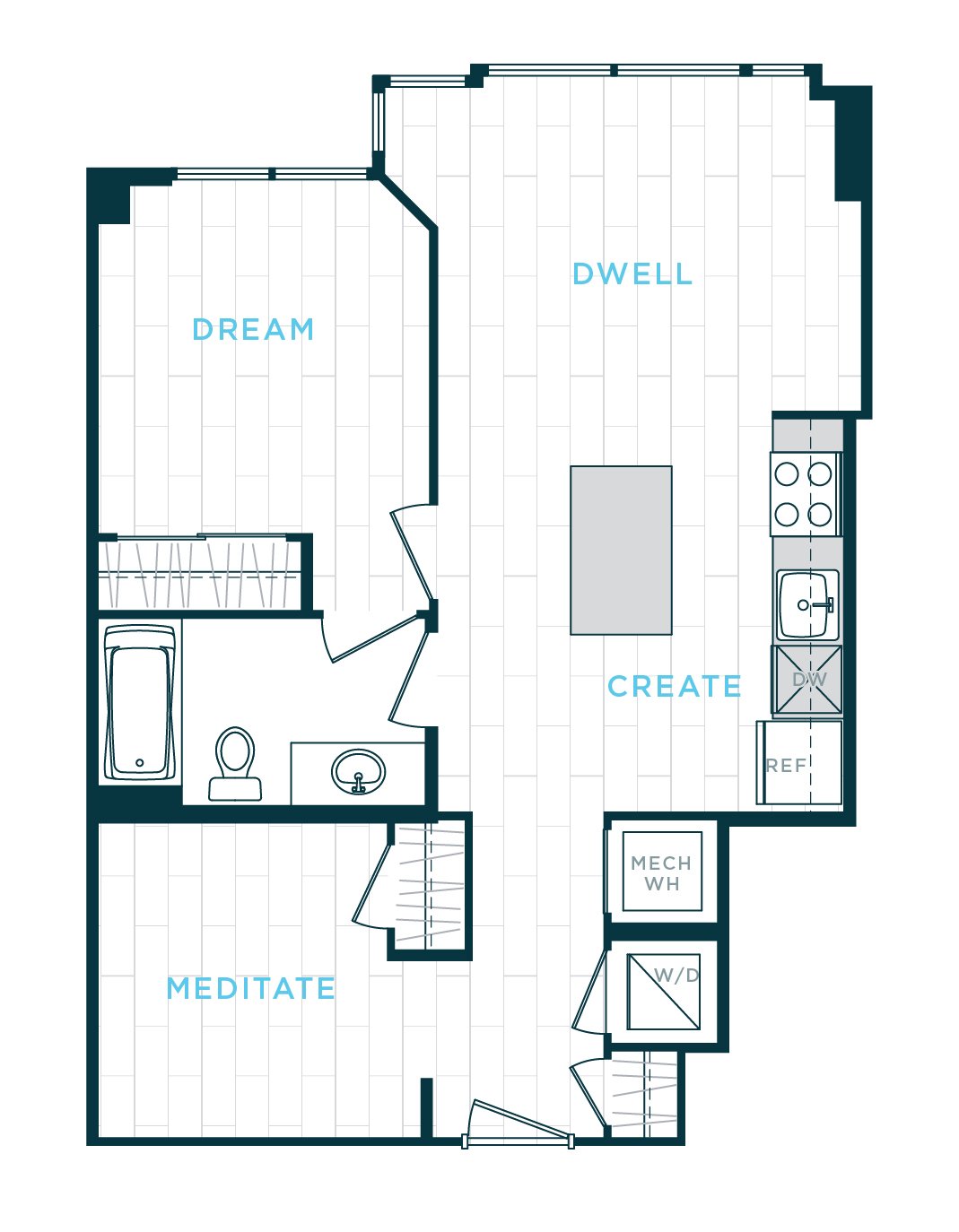 Floor Plan Image of Apartment Apt 30-0601