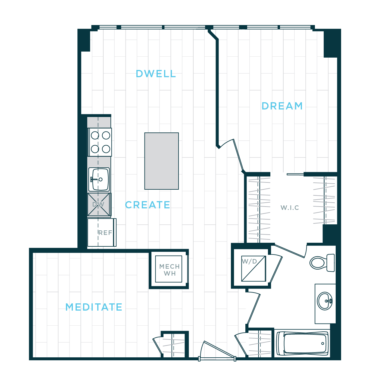 Floor Plan Image of Apartment Apt 30-1106
