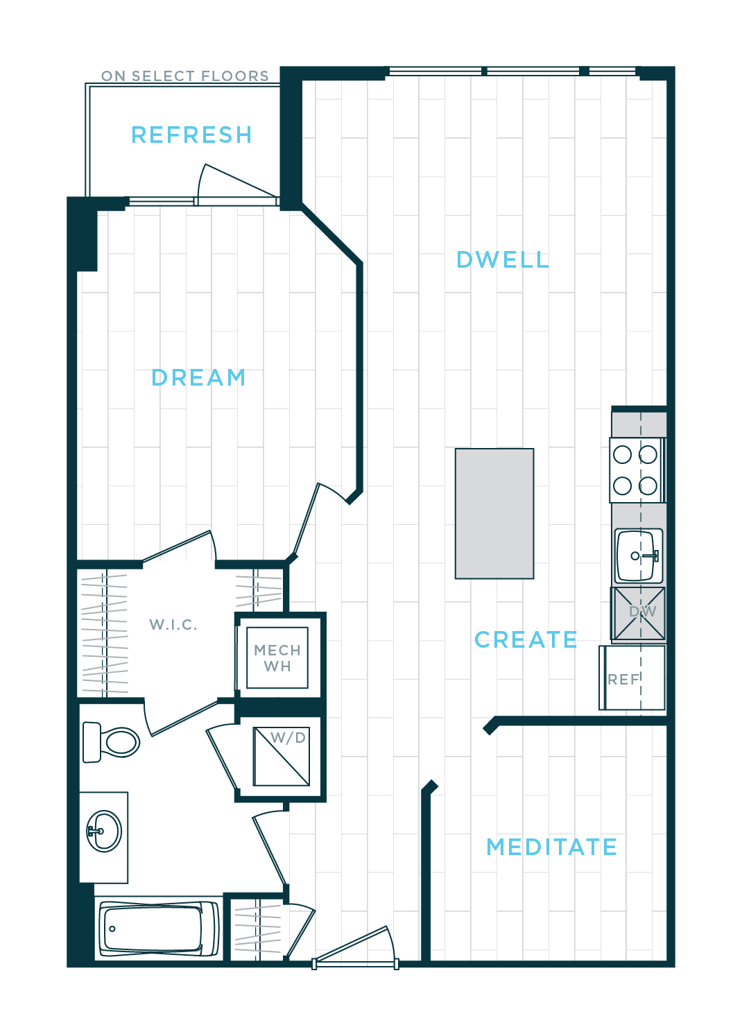 Floor Plan Image of Apartment Apt 30-0109