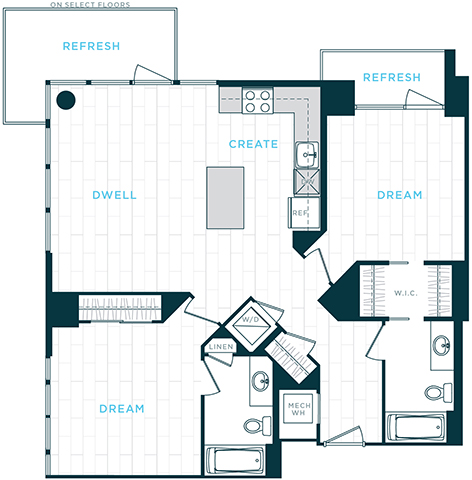 Floor Plan Image of Apartment Apt 30-0407