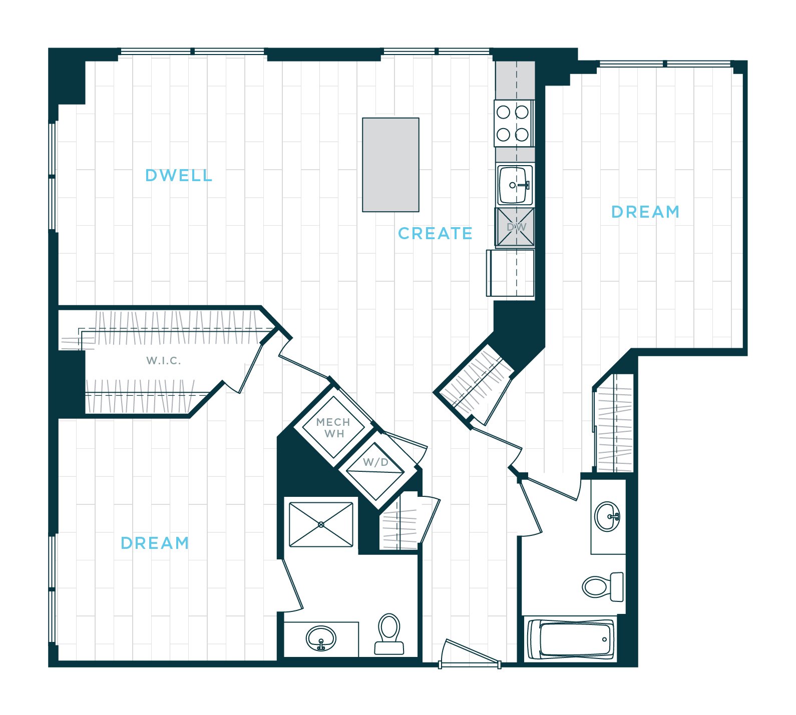 Floor Plan Image of Apartment Apt 30-PH04
