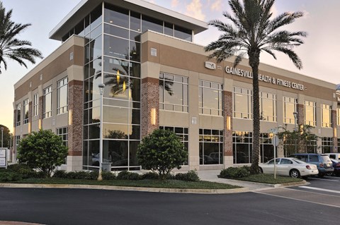 Exterior of Gainesville Health & Fitness Center near The Flats at Tioga Town Center