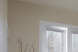 Furnished master bedroom at The Flats at Tioga Town Center in Newberry, FL