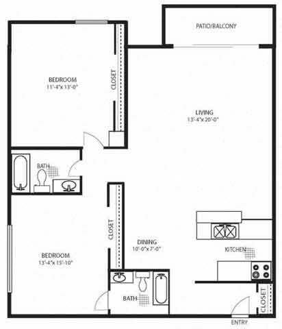 Suite A Floorplan