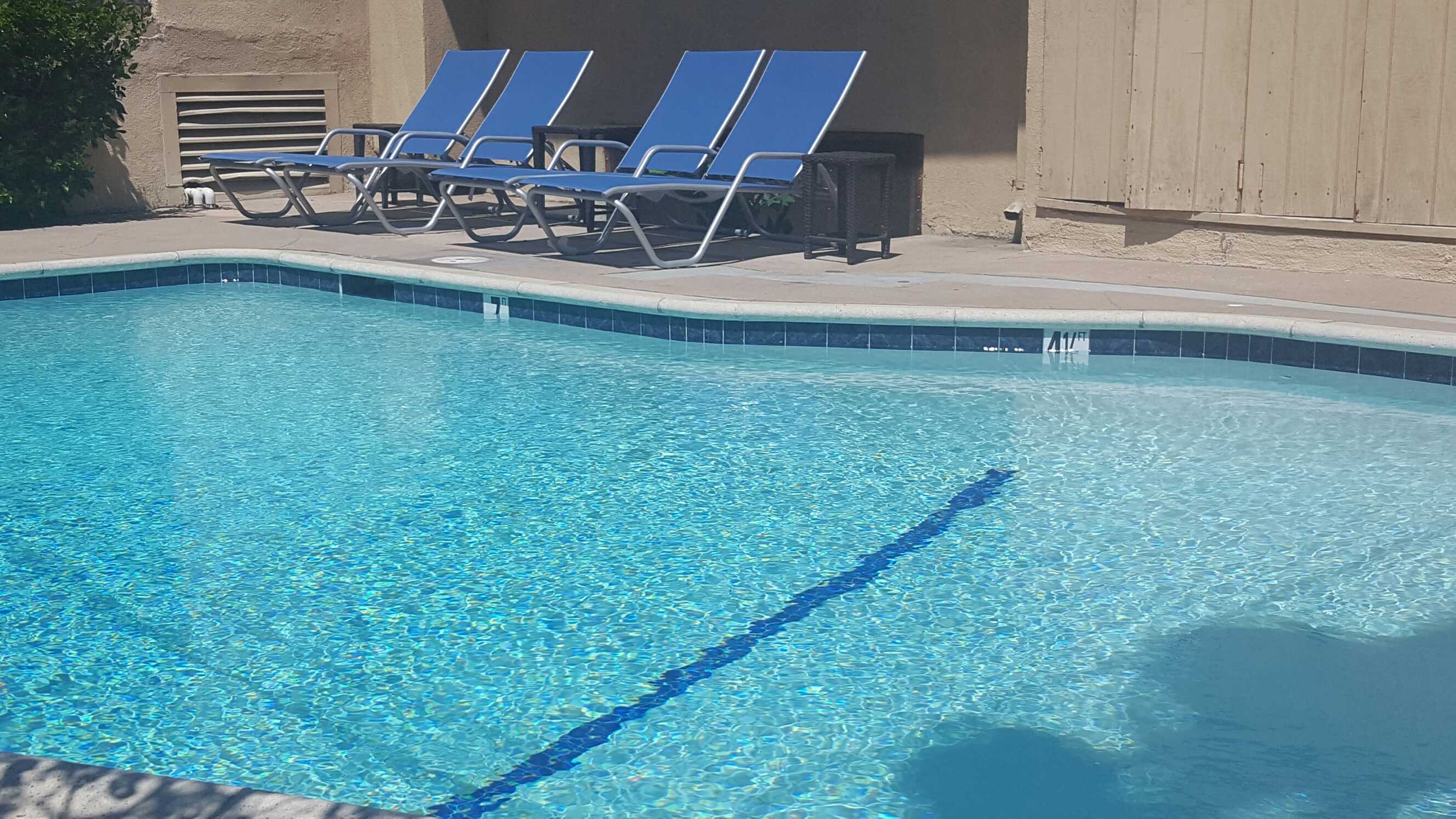 Heated pool at Studio Parc North