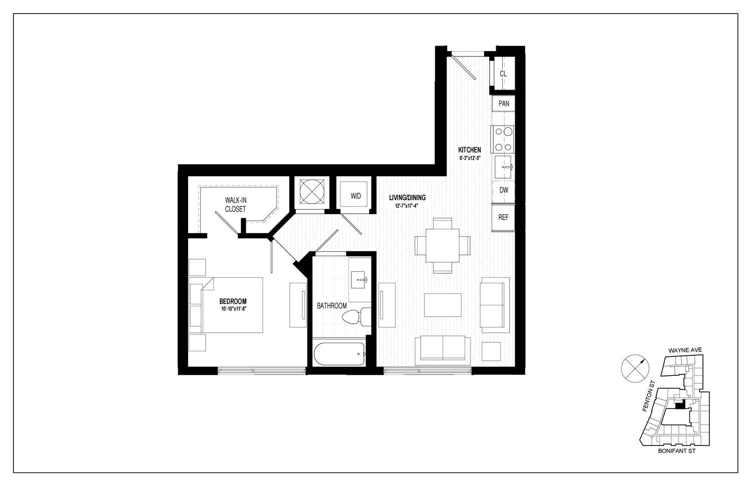 Studio, 1, & 2 Bedroom Floor Plans Central Silver Spring Apartments