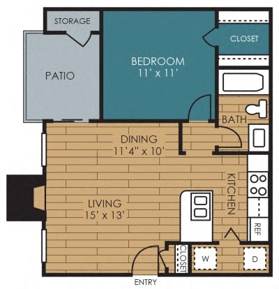 Staten floor plan at The Manhattan