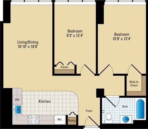 2 Bed - 1 Bath | B06 Premium RIV_Potomac1.jpg