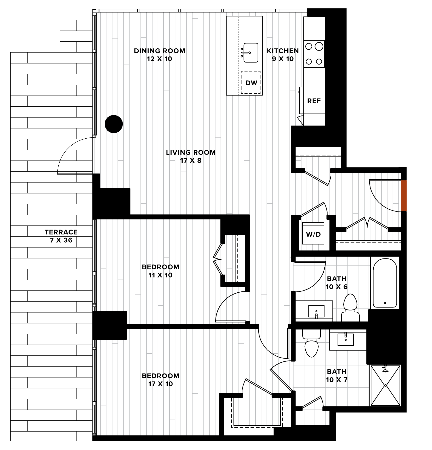 floorplan image of unit 0302