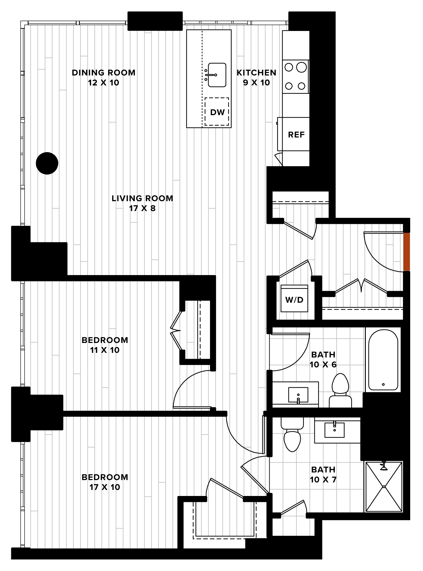 floorplan image of unit 0502