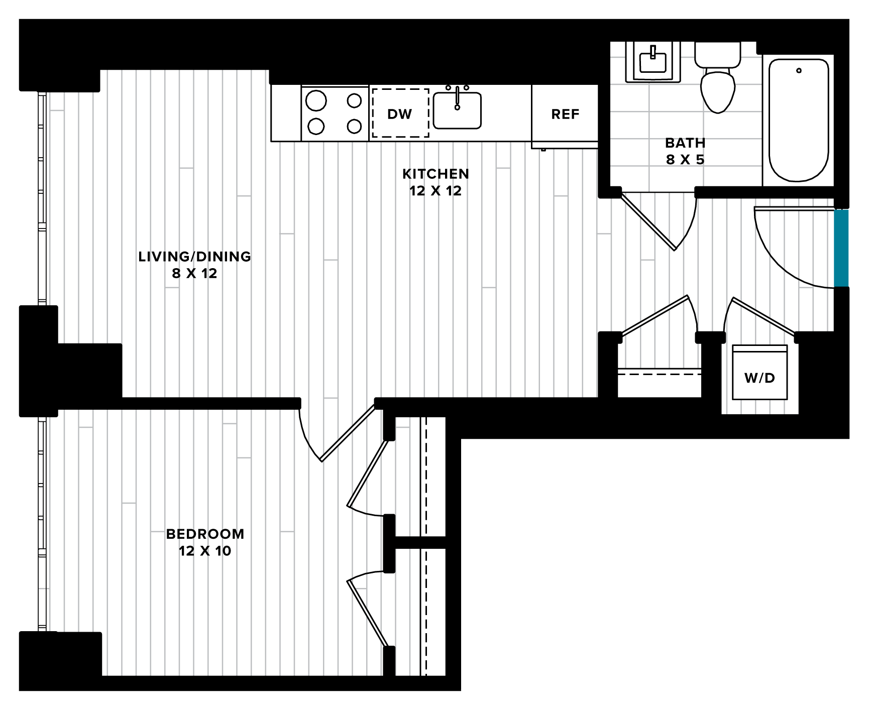floorplan image of unit 0615