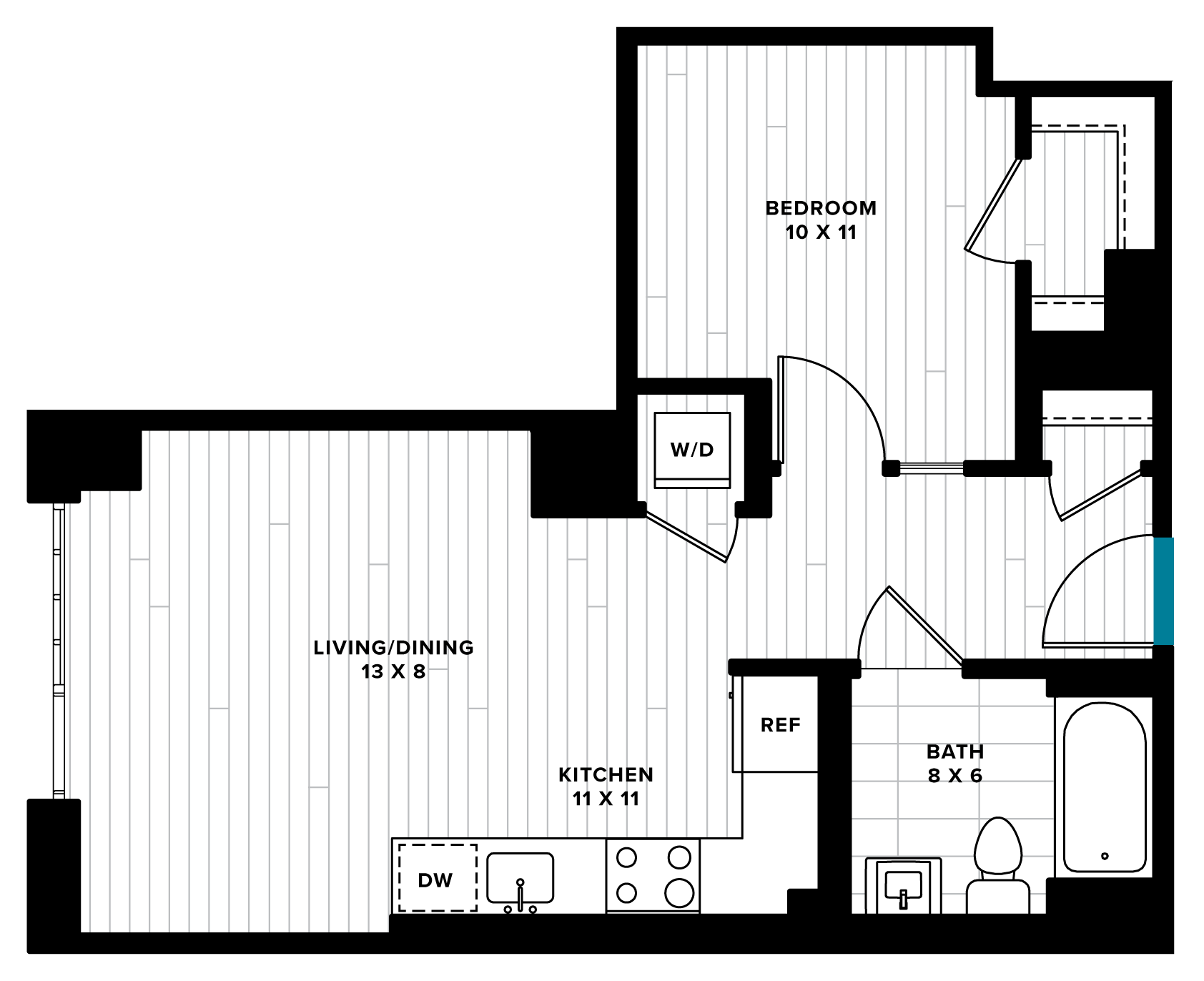 floorplan image of unit 1014