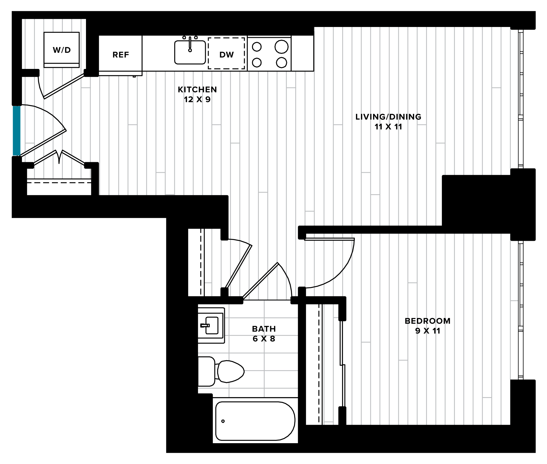 floorplan image of unit 0916