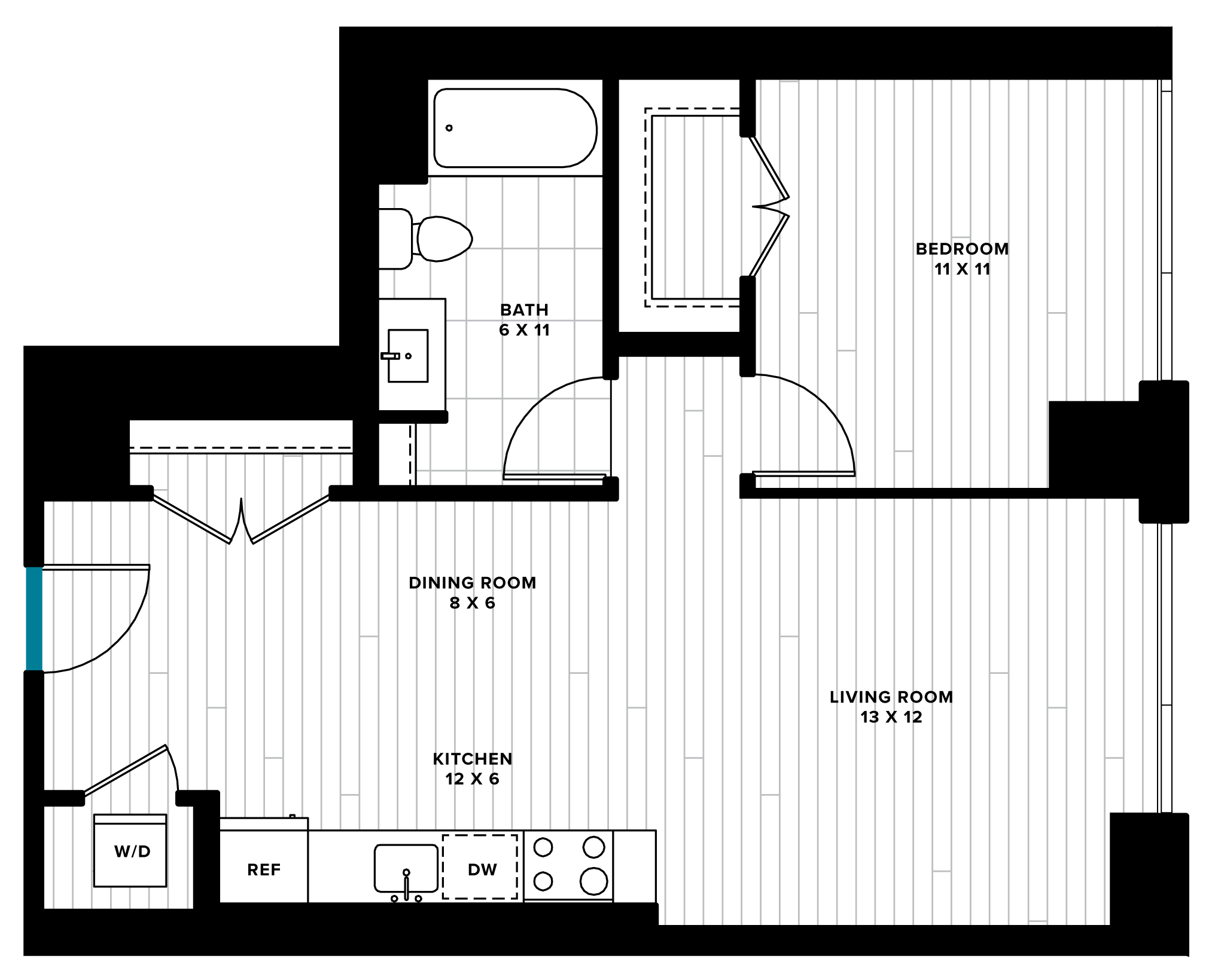 floorplan image of unit 0605