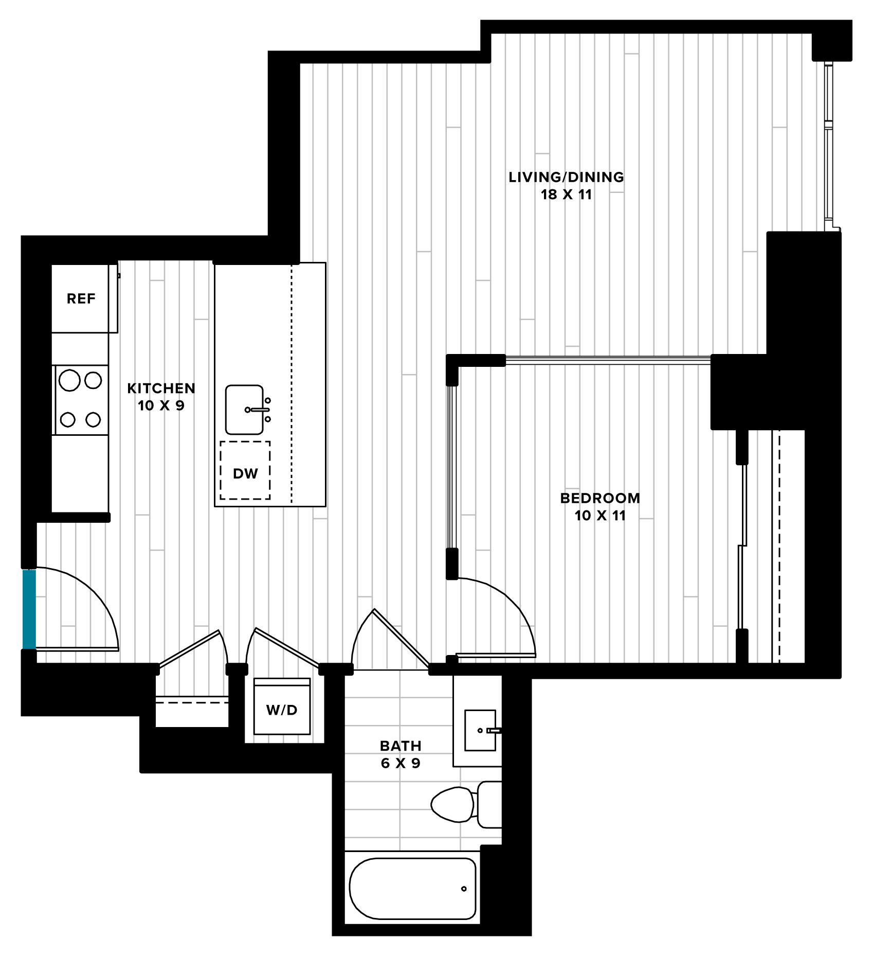 floorplan image of unit 0813