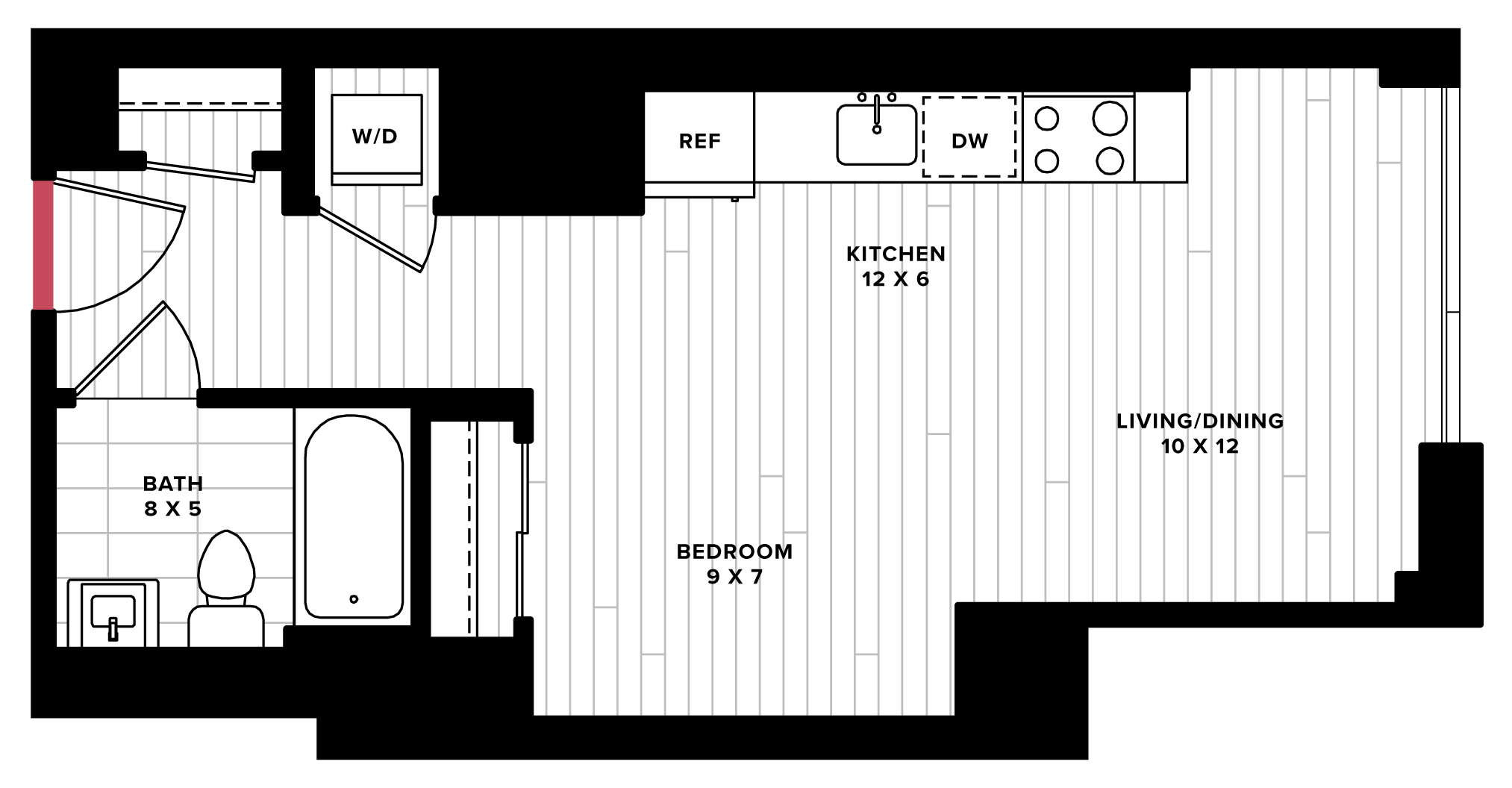 floorplan image of unit 0606