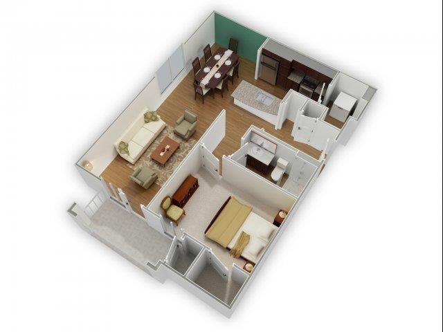 The Tucker A-2 Floorplan The Tucker A-2 Floorplan at Phillips Mallard Creek Apartments, Charlotte, North Carolina