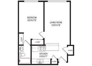 One Bedroom-One Bath