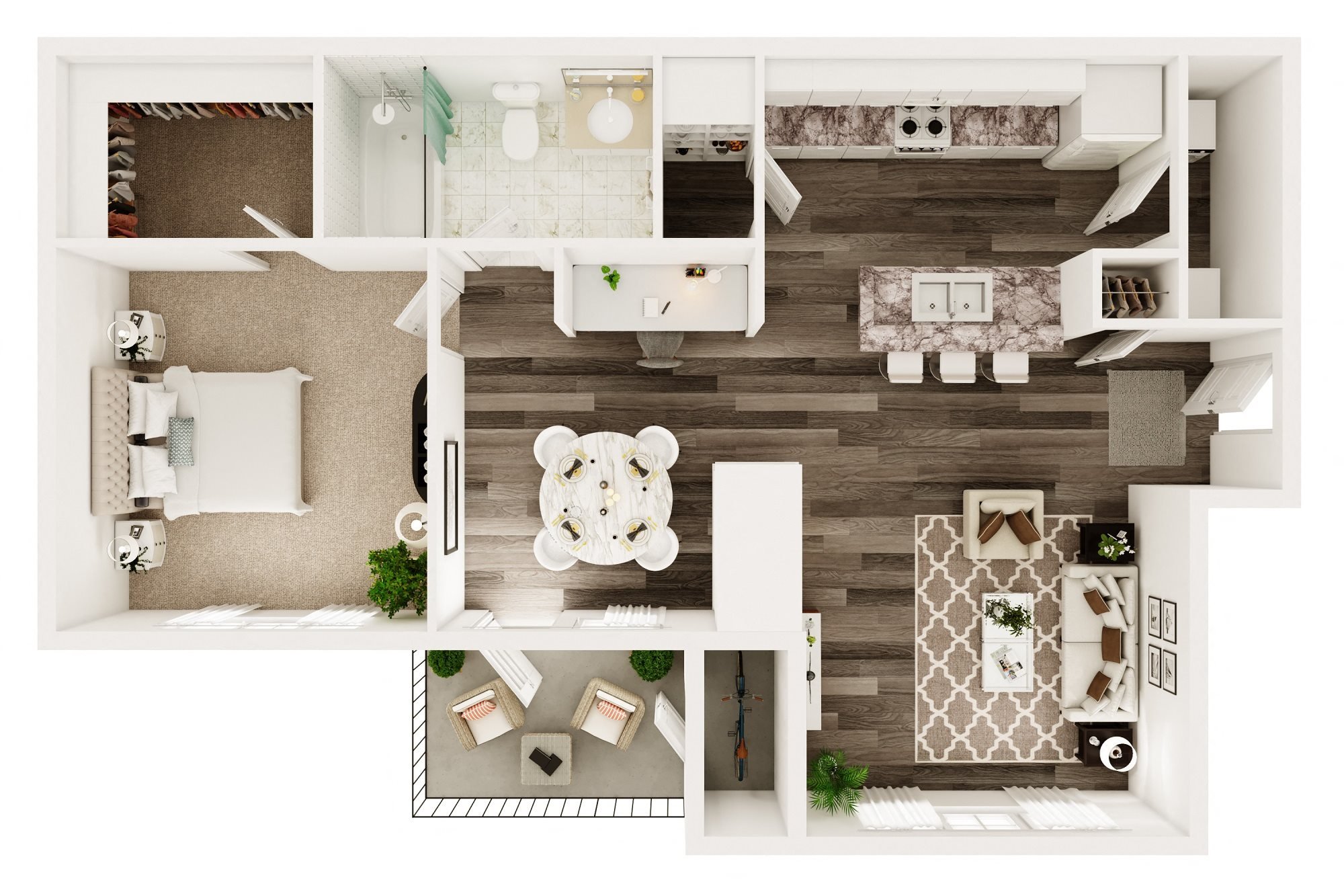 Floor Plans of Tyvola Centre Apartments in Charlotte, NC