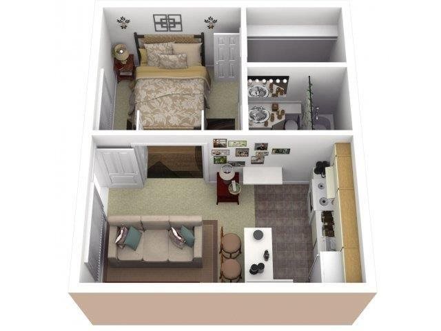 One Bedroom One Bathroom One Bedroom One Bathroom
