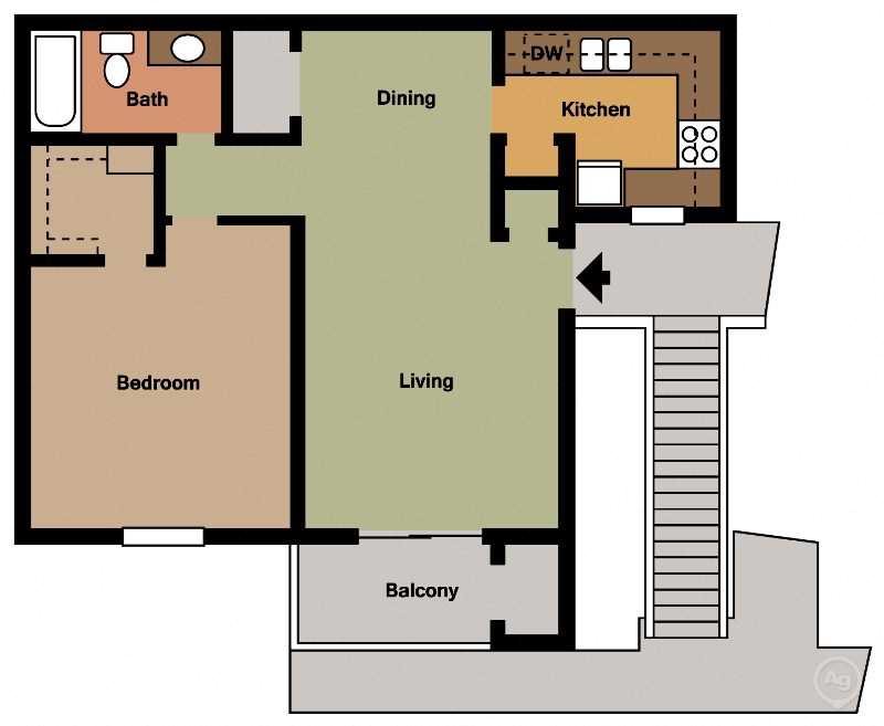 Floor Plans of Lakeland East Apartment Homes in Flowood, MS