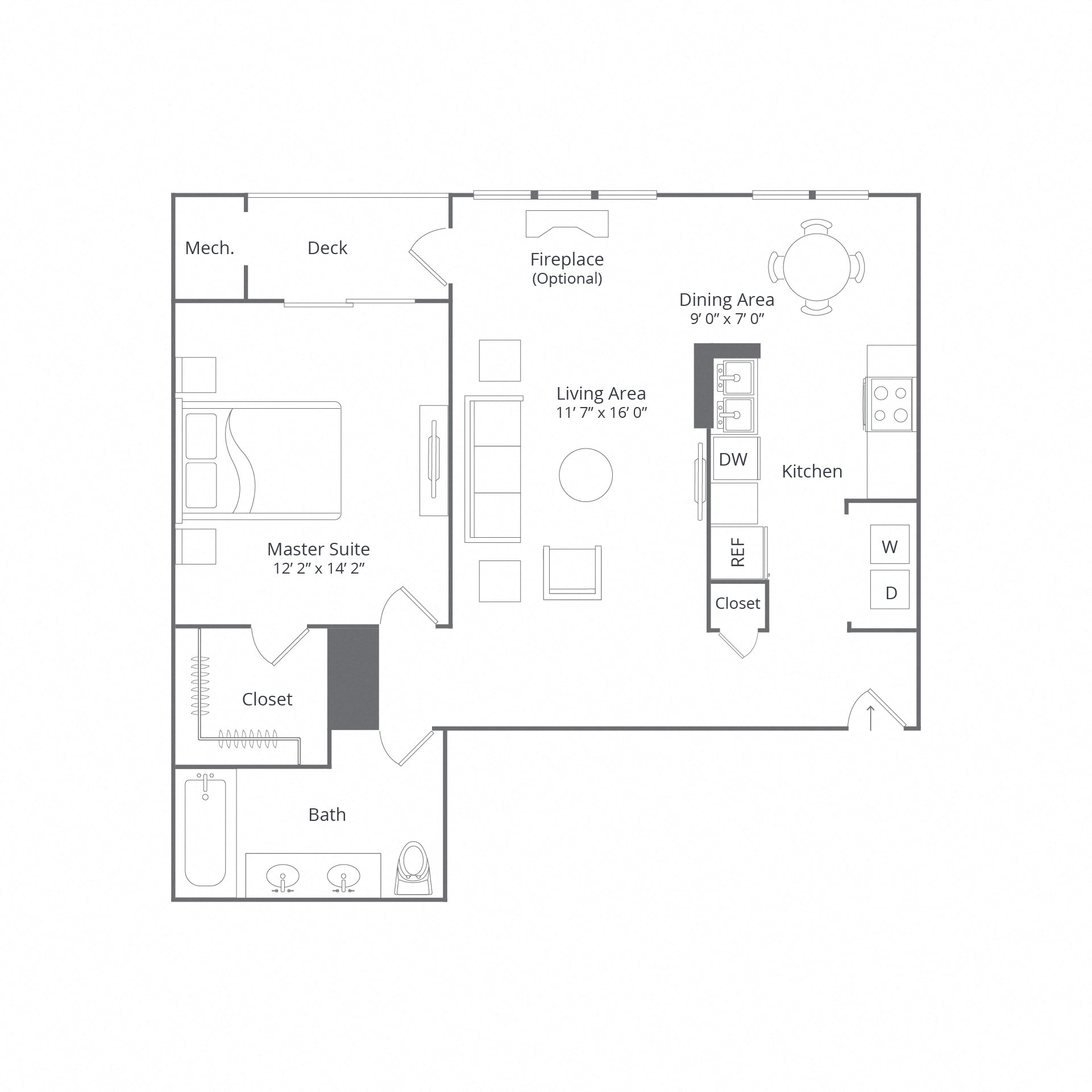 Danbury Apartment Floor Plans | Willow Grove Apartment Homes