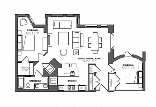 Apartment 310 floorplan