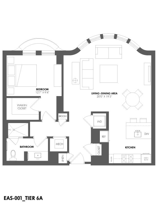 Apartment 412 floorplan