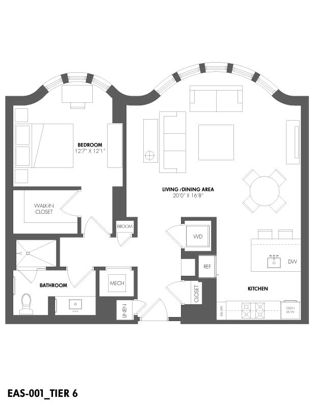 Apartment 312 floorplan