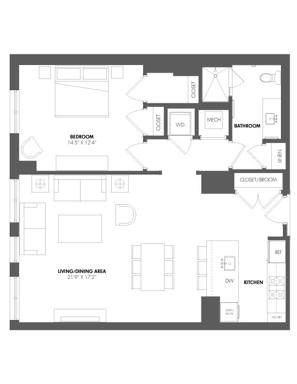 Apartment P-509 floorplan