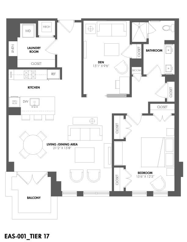 Apartment 502 floorplan
