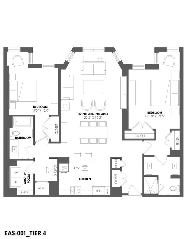 Apartment 314 floorplan