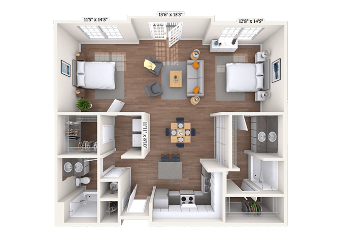 2 Bed/2 Bath