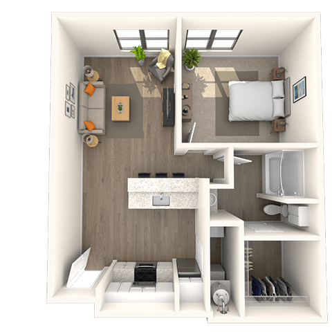 1 Bed/1 Bath