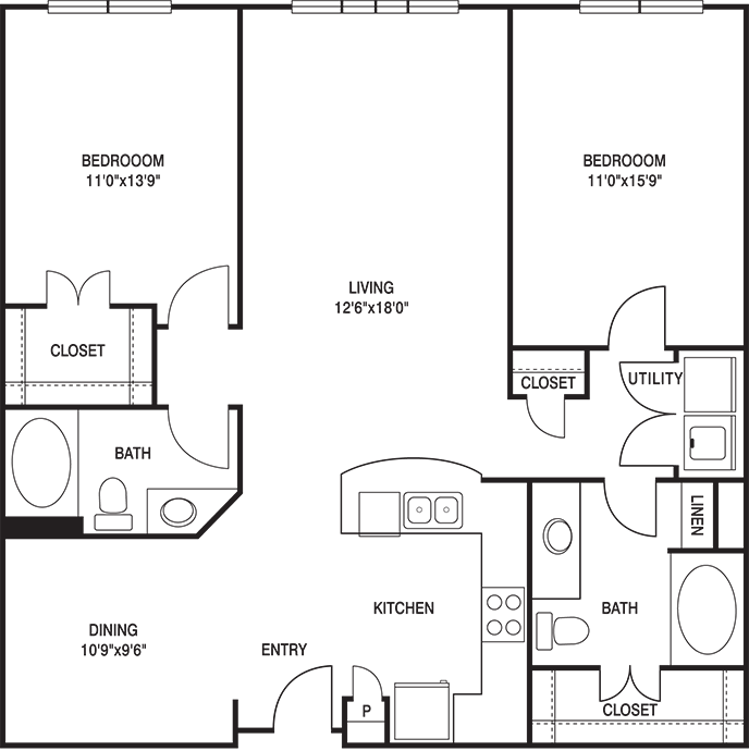 2 Bed/2 Bath