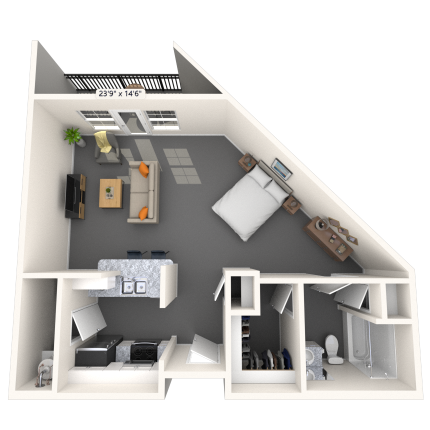 Studio 0x1 665-754 SF floor plan
