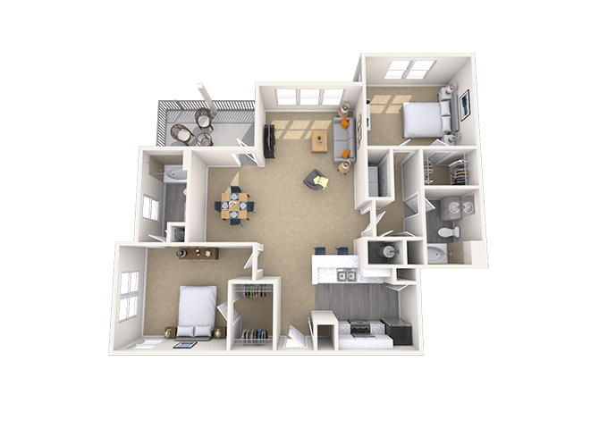 2 Bed/2 Bath